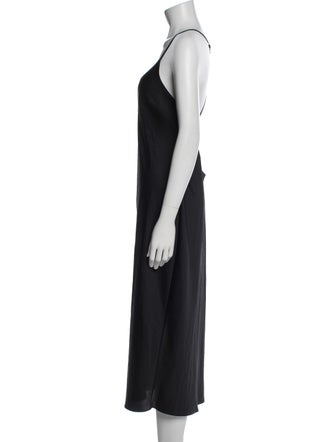 T by Alexander Wang Scoop Neck Midi Length Dress