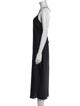 T by Alexander Wang Scoop Neck Midi Length Dress