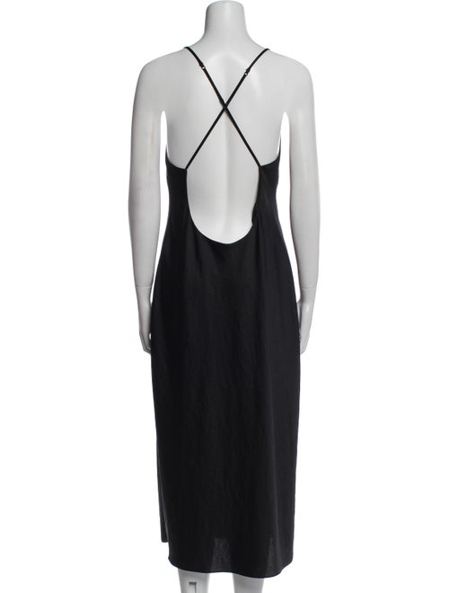 T by Alexander Wang Scoop Neck Midi Length Dress