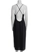 T by Alexander Wang Scoop Neck Midi Length Dress
