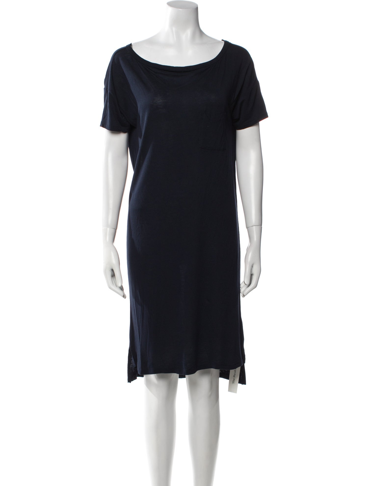 T by Alexander Wang Bateau Neckline Mini Dress