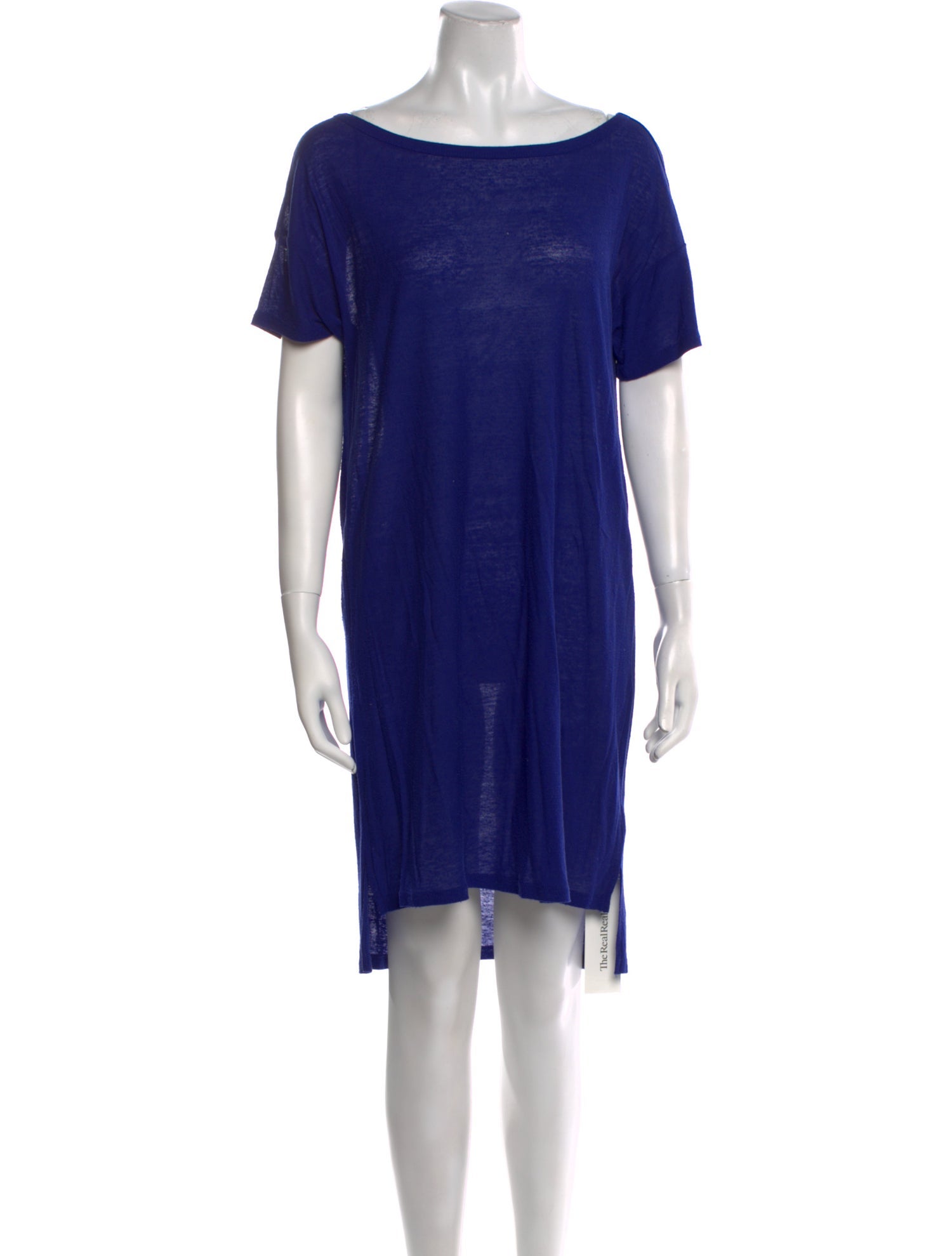 T by Alexander Wang Bateau Neckline Mini Dress