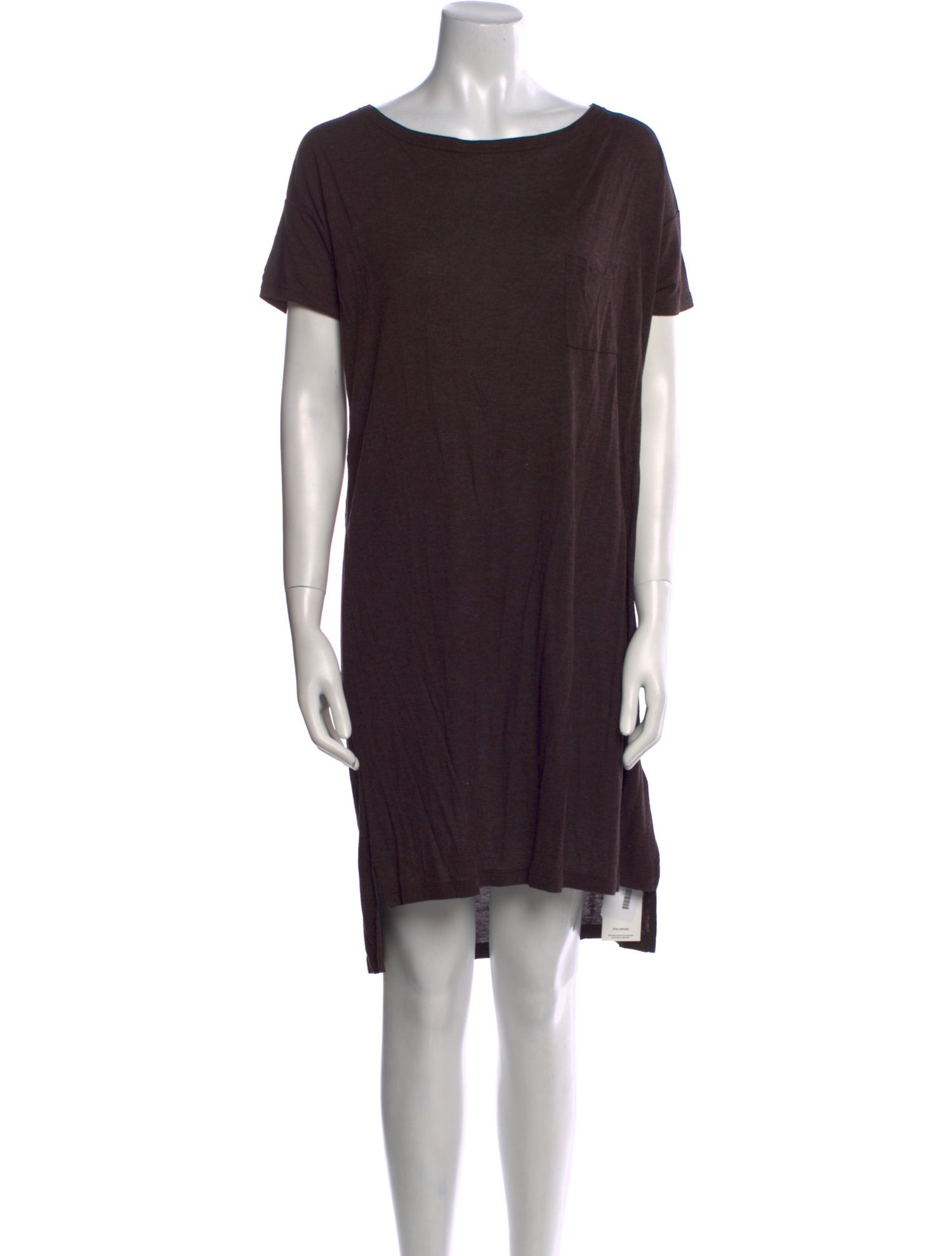 T by Alexander Wang Bateau Neckline Knee-Length Dress