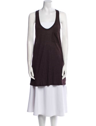 T by Alexander Wang Scoop Neck Sleeveless Tunic