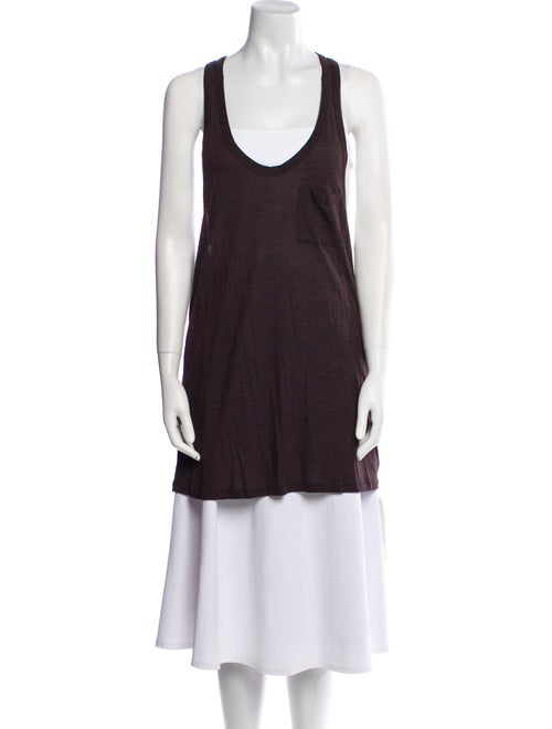 T by Alexander Wang Scoop Neck Sleeveless Tunic