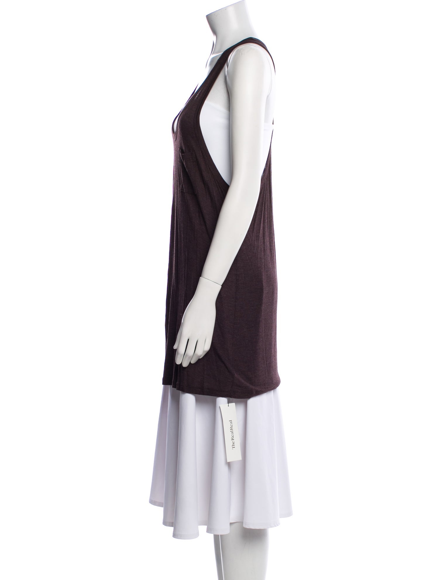 T by Alexander Wang Scoop Neck Sleeveless Tunic