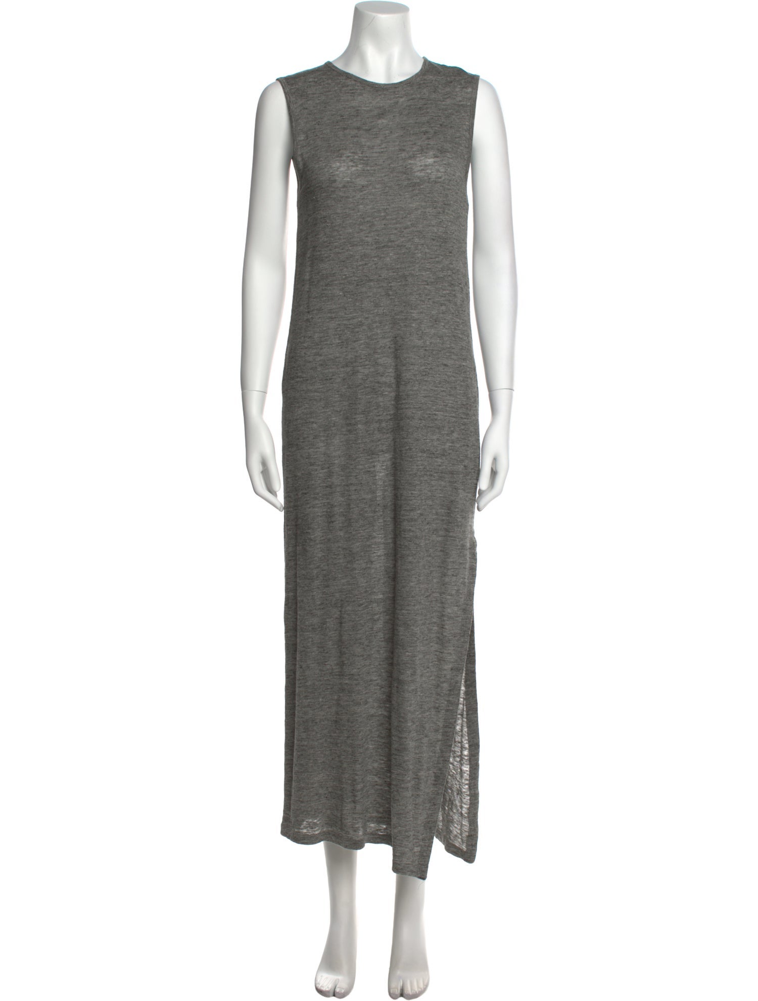 T by Alexander Wang Crew Neck Long Dress