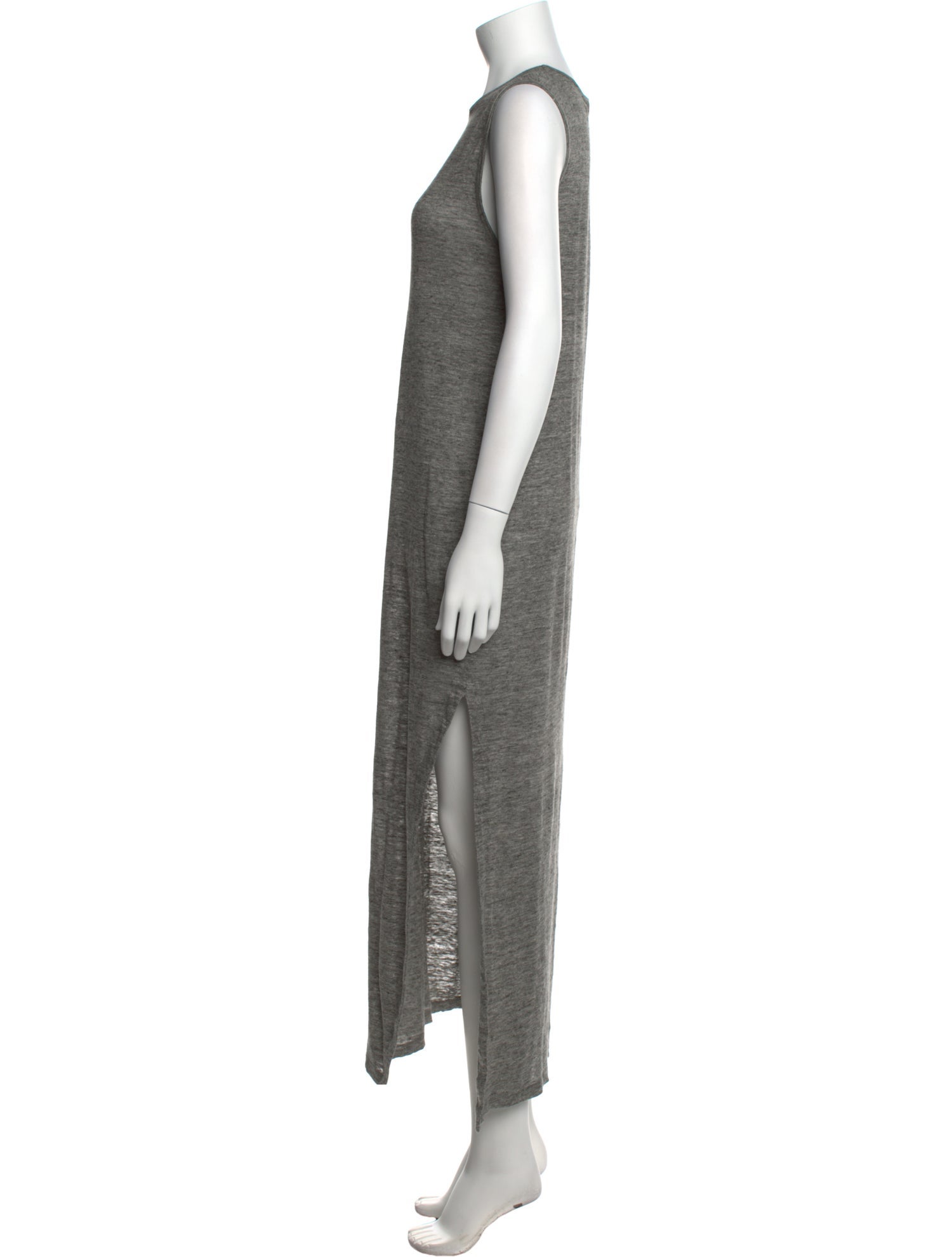 T by Alexander Wang Crew Neck Long Dress