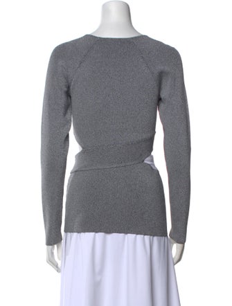 T by Alexander Wang Bateau Neckline Long Sleeve Sweatshirt