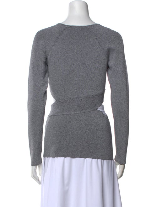 T by Alexander Wang Bateau Neckline Long Sleeve Sweatshirt