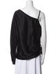 T by Alexander Wang One-Shoulder Long Sleeve Blouse