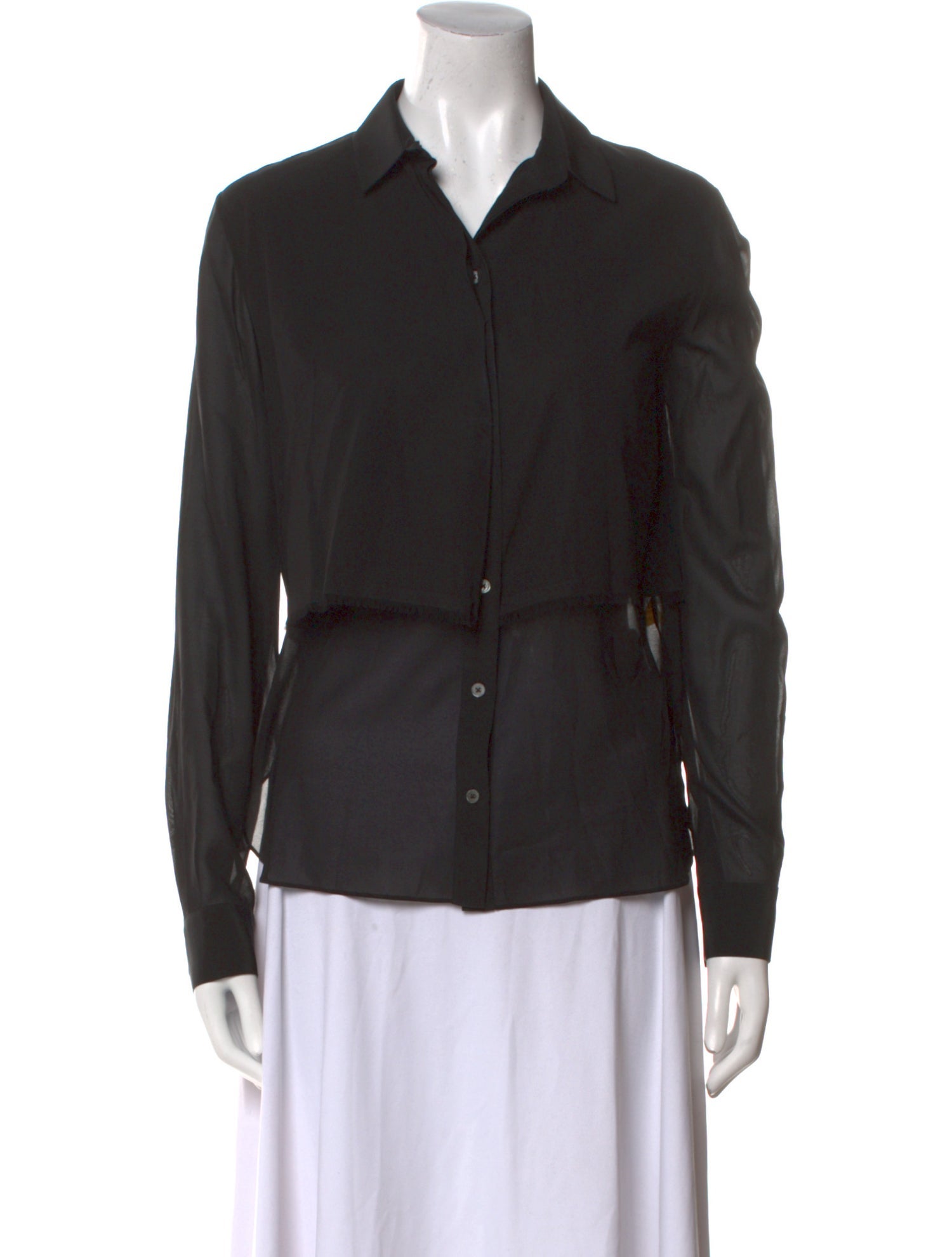 T by Alexander Wang Long Sleeve Button-Up Top