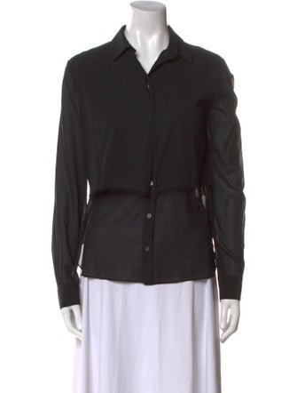 T by Alexander Wang Long Sleeve Button-Up Top