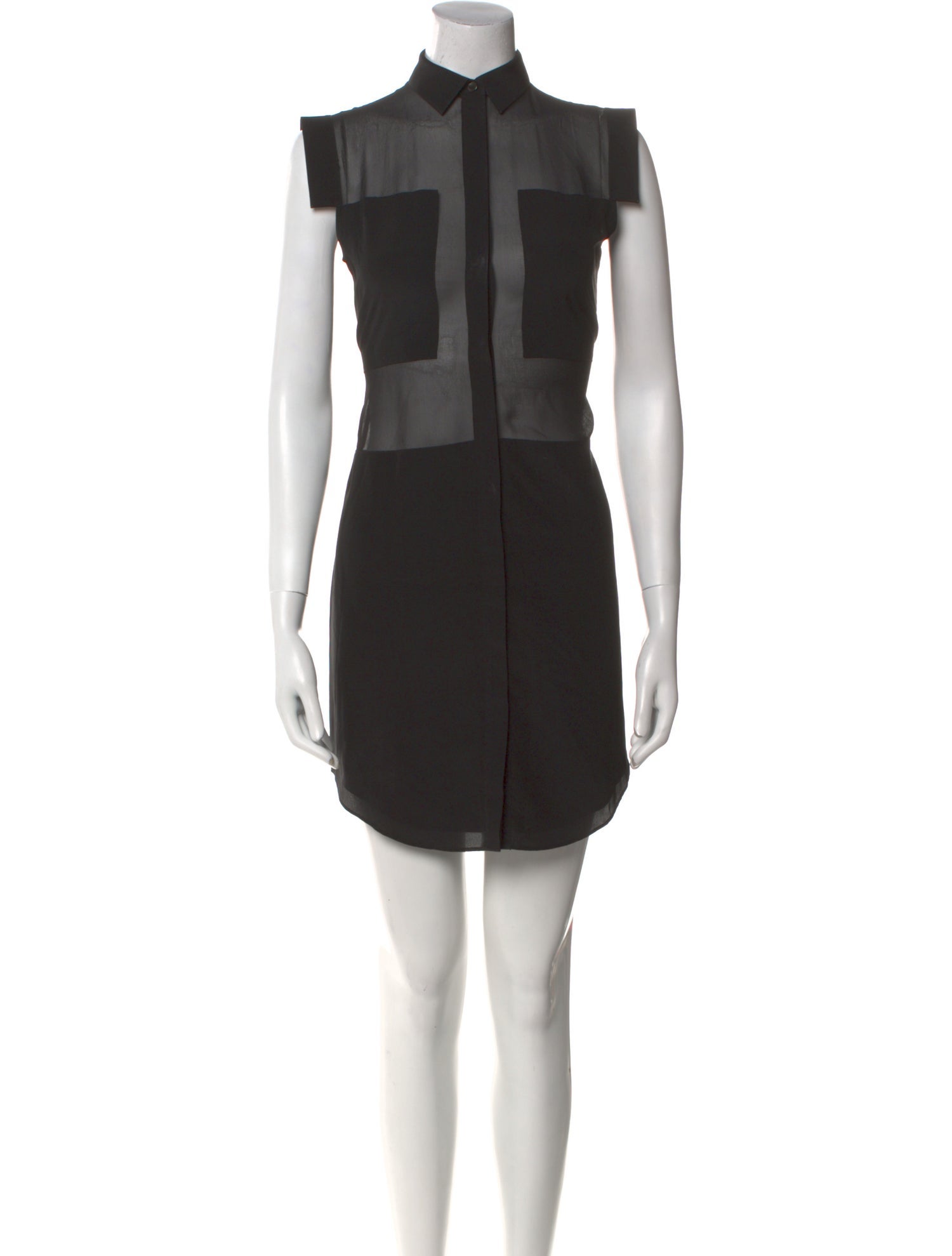 T by Alexander Wang Mock Neck Mini Dress