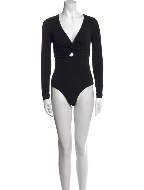 T by Alexander Wang V-Neck Long Sleeve Bodysuit