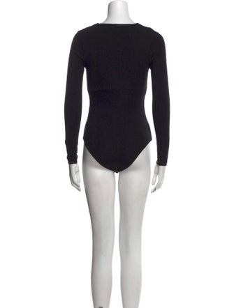 T by Alexander Wang V-Neck Long Sleeve Bodysuit