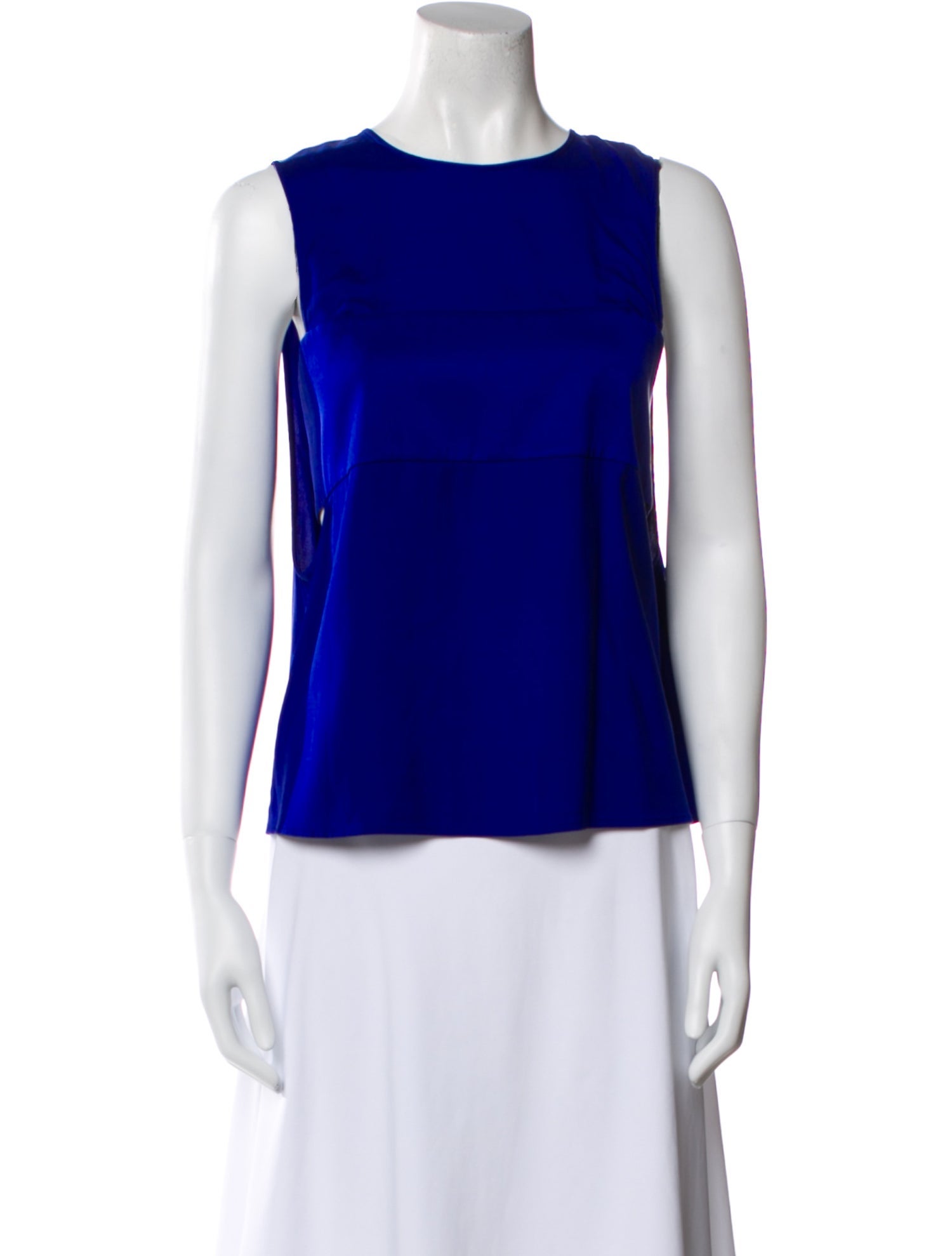 T by Alexander Wang Silk Crew Neck Top