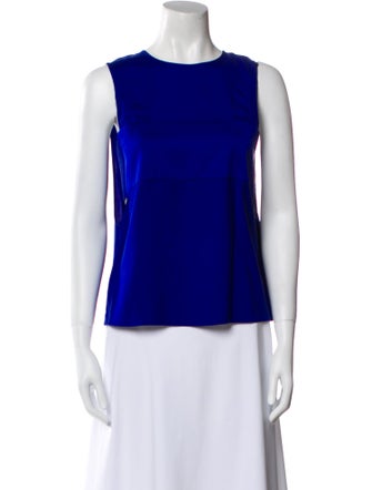 T by Alexander Wang Silk Crew Neck Top