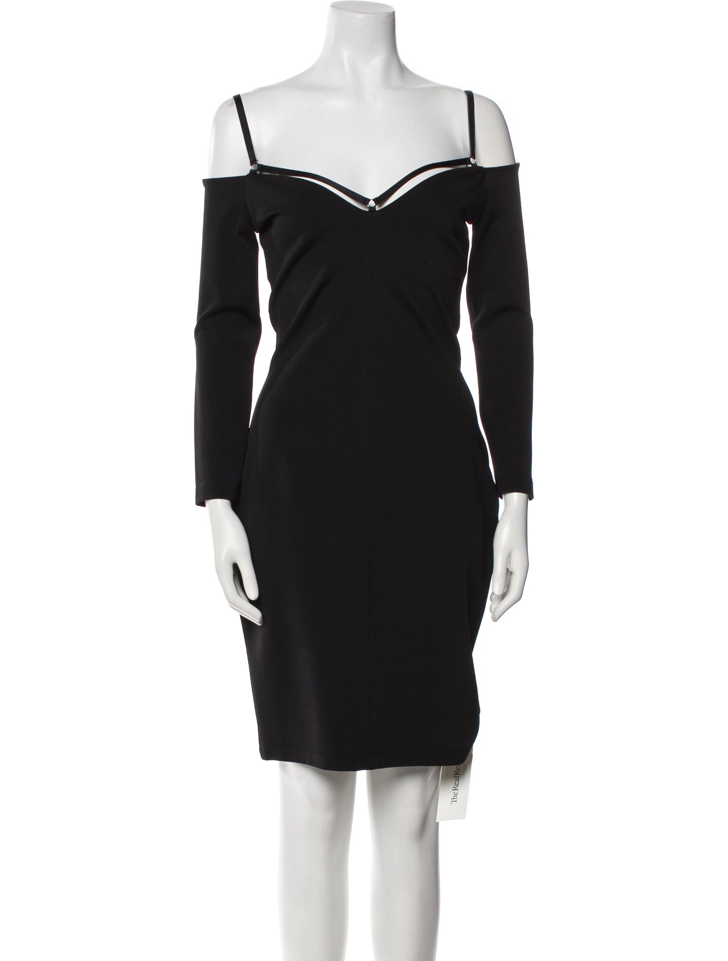 T by Alexander Wang Off-The-Shoulder Knee-Length Dress