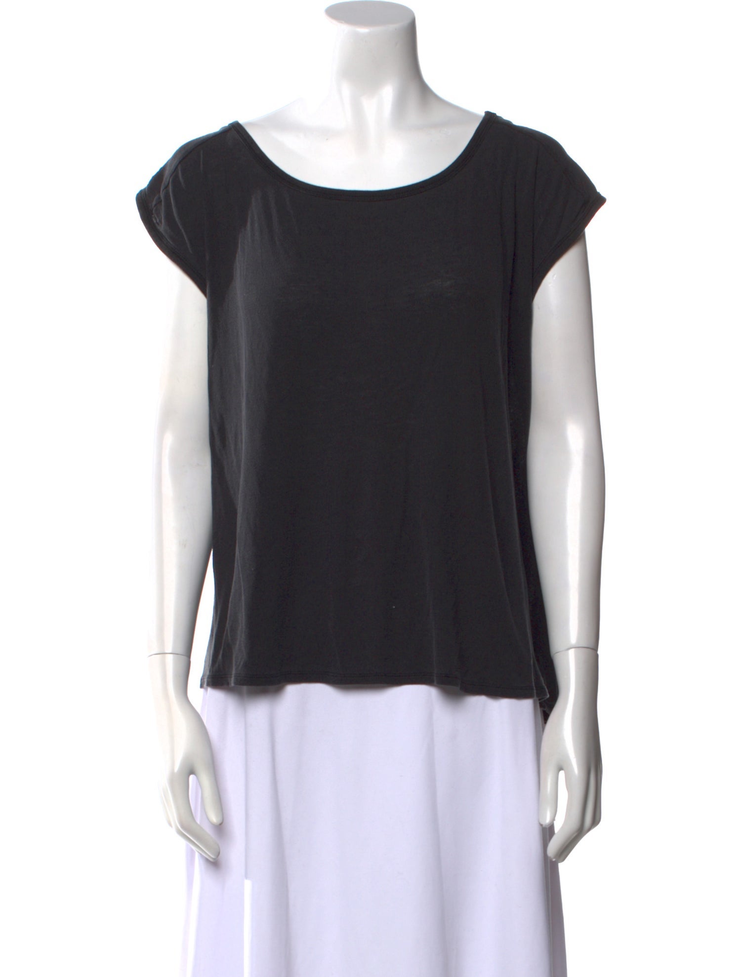 T by Alexander Wang Scoop Neck Short Sleeve T-Shirt