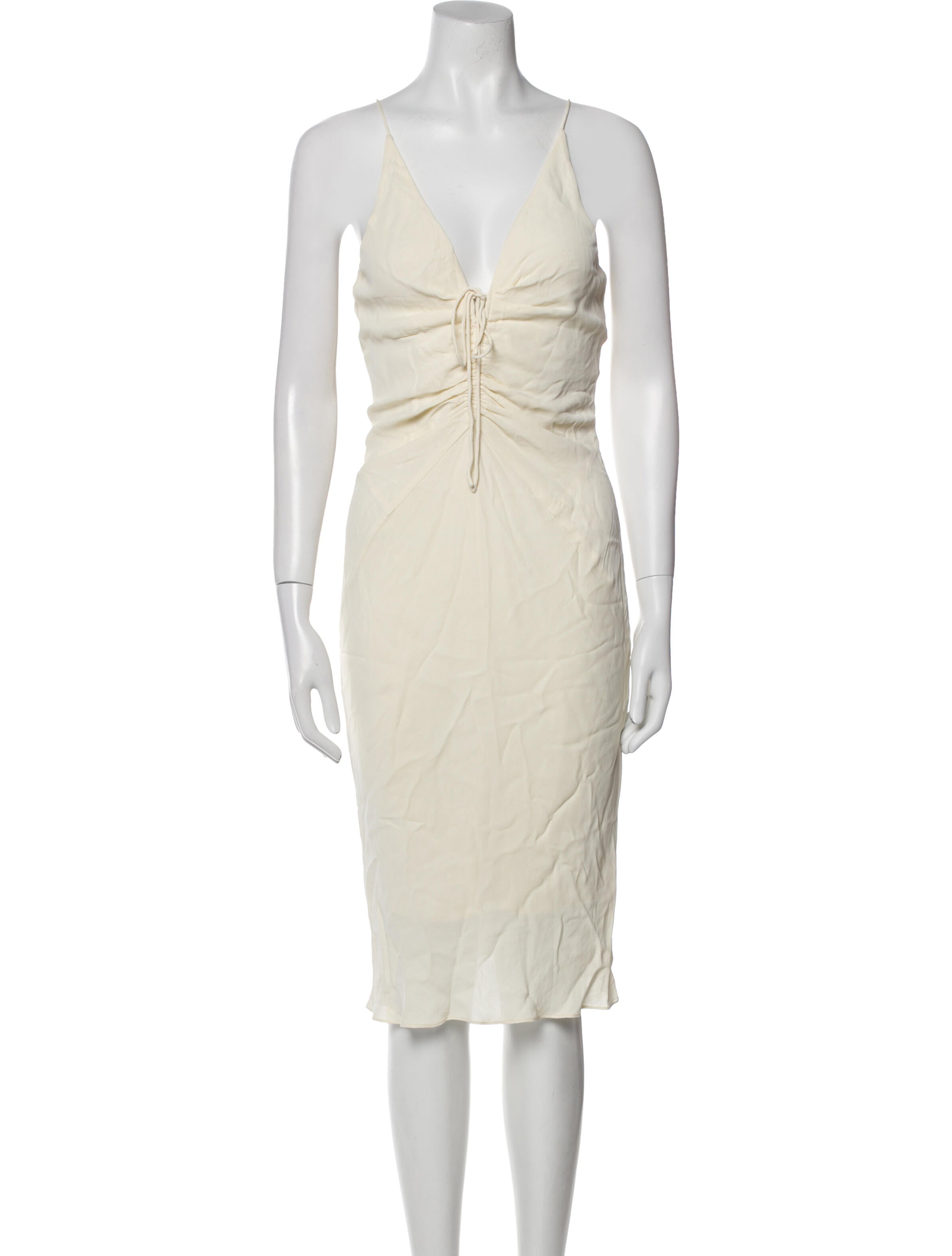 T by Alexander Wang V-Neck Knee-Length Dress