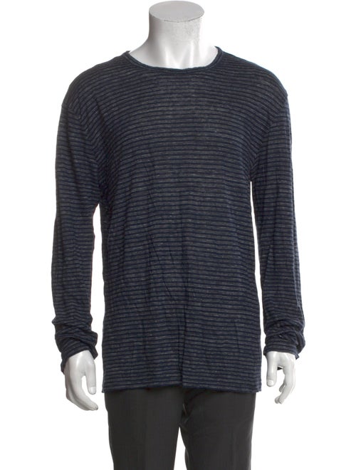T by Alexander Wang Linen Striped T-Shirt