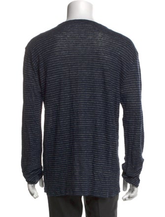 T by Alexander Wang Linen Striped T-Shirt