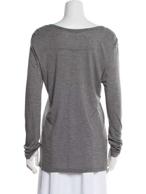 T by Alexander Wang Scoop Neck Long Sleeve T-Shirt