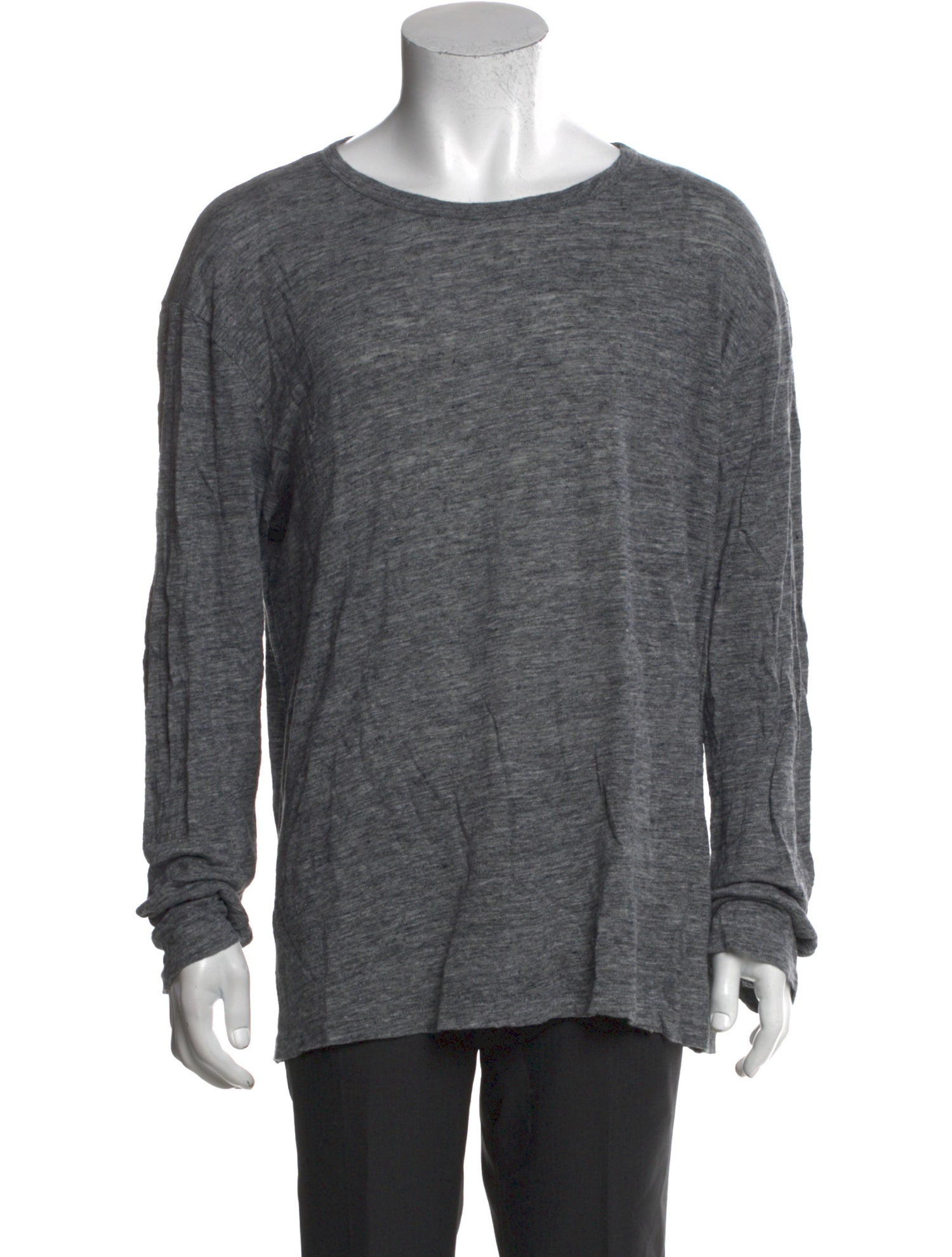 T by Alexander Wang Linen Scoop Neck T-Shirt