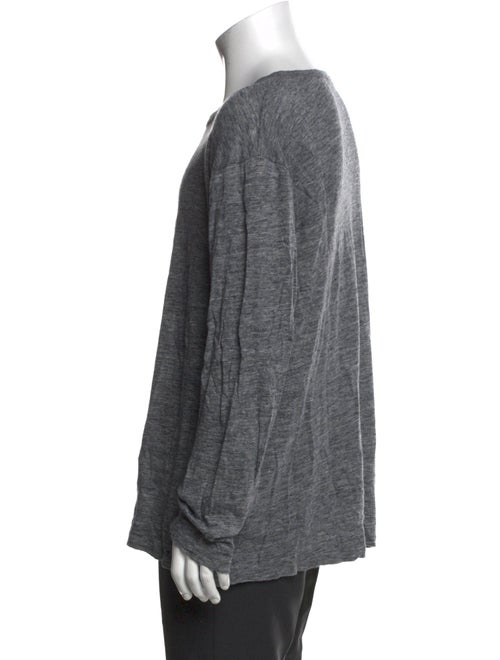 T by Alexander Wang Linen Scoop Neck T-Shirt