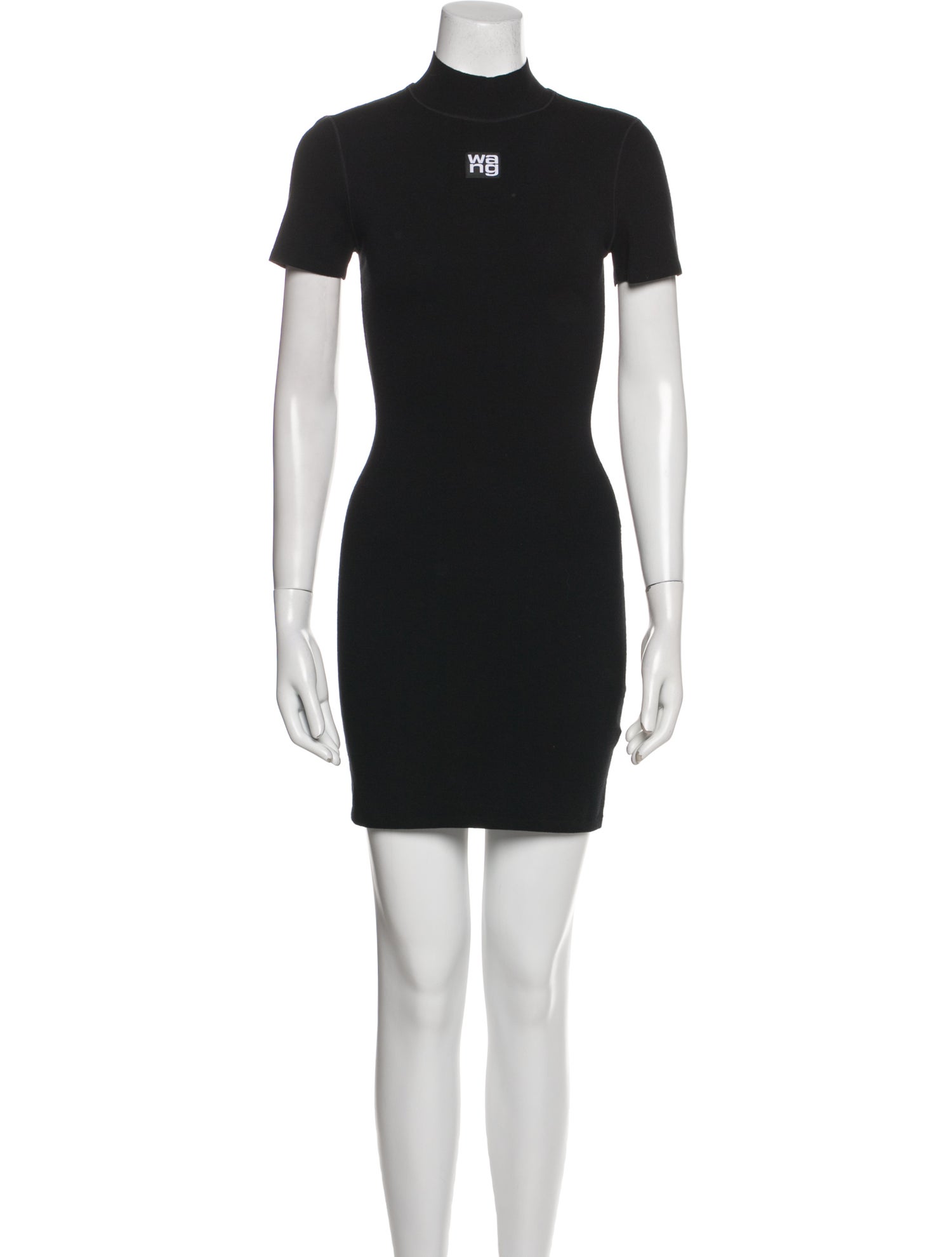 T by Alexander Wang Mock Neck Mini Dress