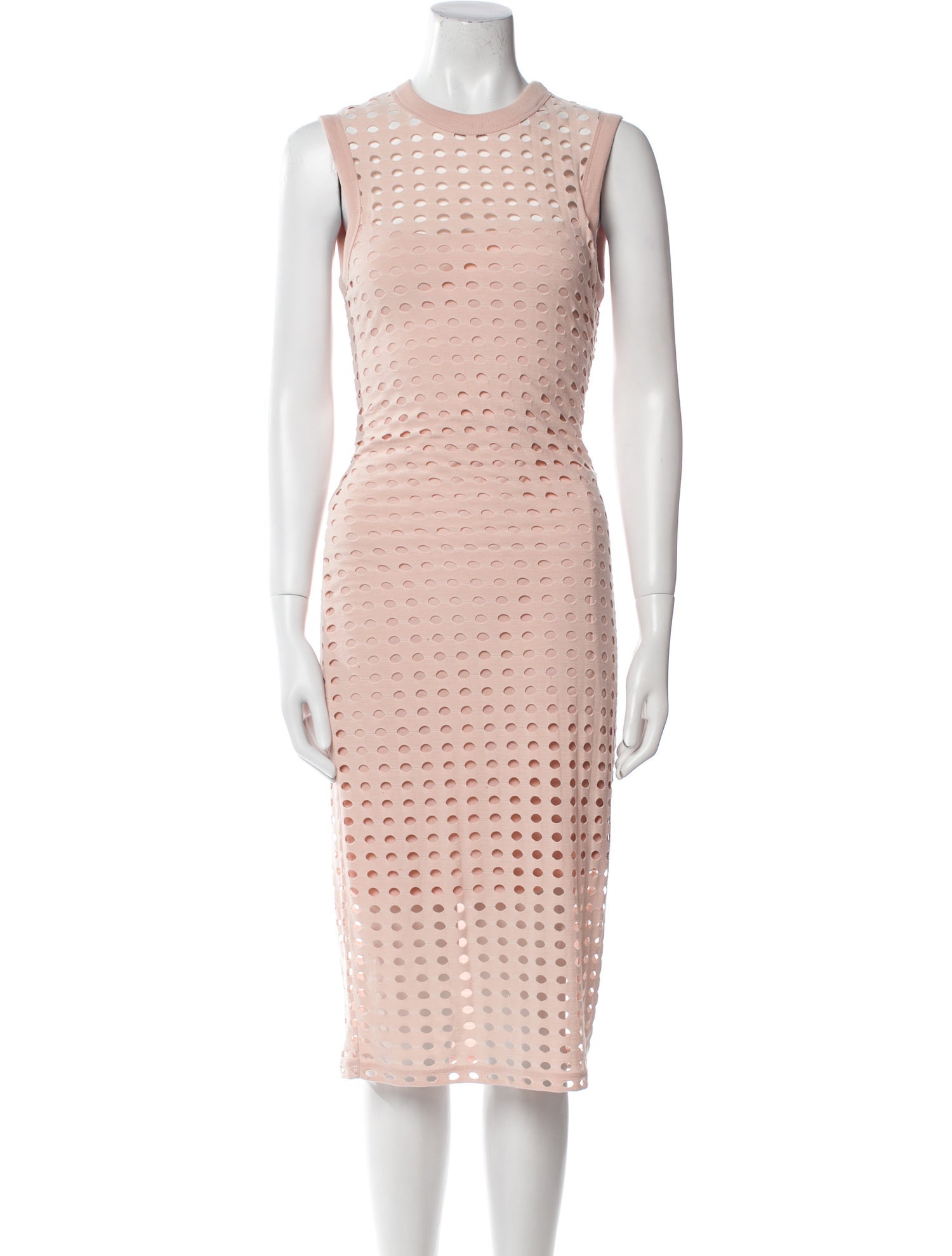 T by Alexander Wang Crew Neck Midi Length Dress
