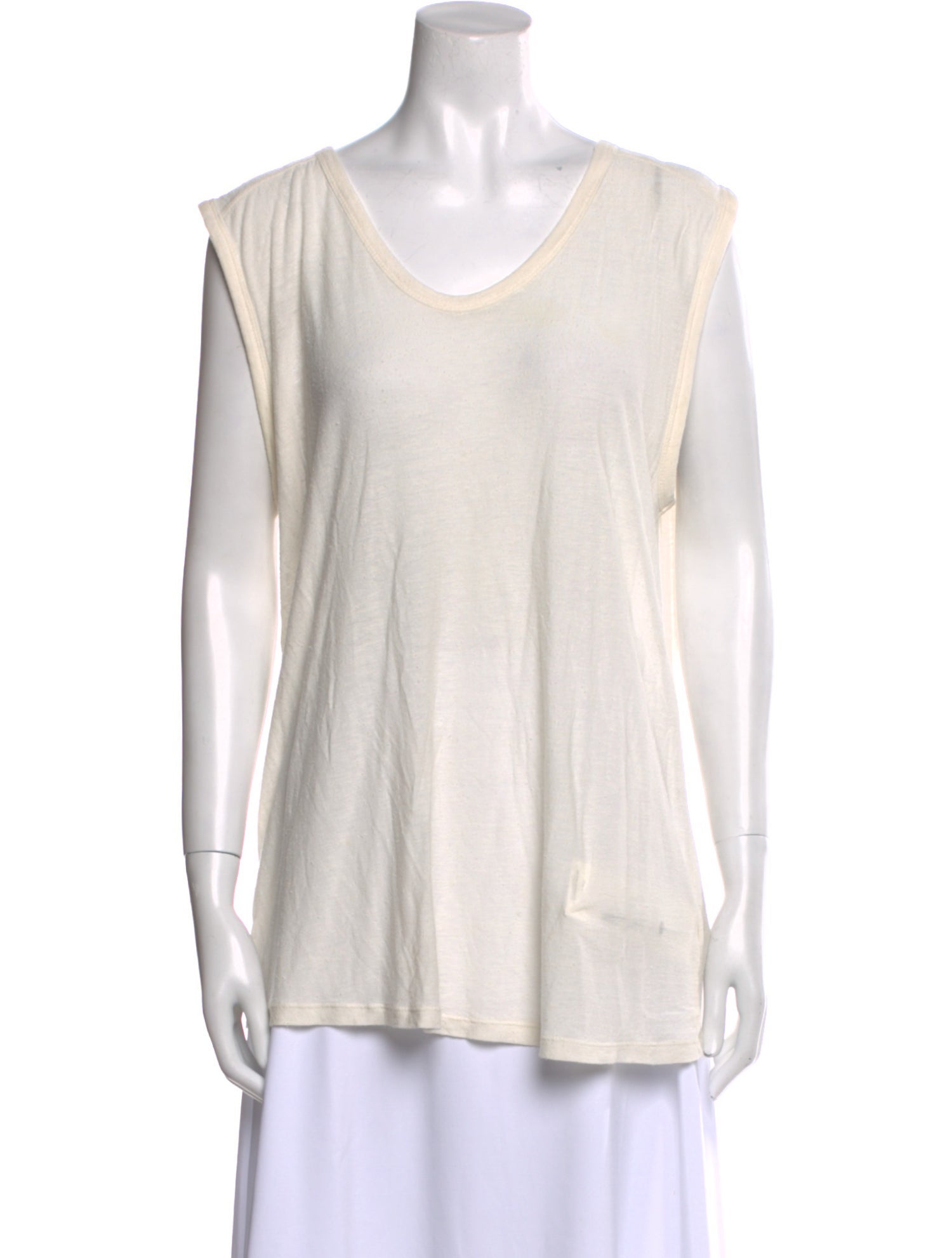 T by Alexander Wang Scoop Neck Sleeveless T-Shirt