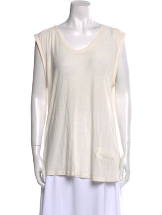 T by Alexander Wang Scoop Neck Sleeveless T-Shirt