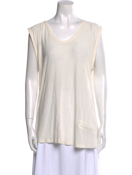 T by Alexander Wang Scoop Neck Sleeveless T-Shirt