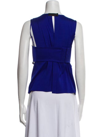 T by Alexander Wang Silk Crew Neck Top