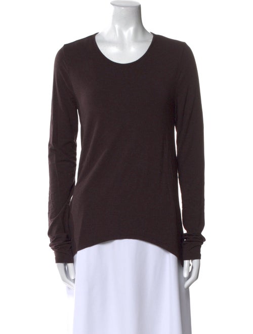 T by Alexander Wang Scoop Neck Long Sleeve Top