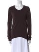 T by Alexander Wang Scoop Neck Long Sleeve Top