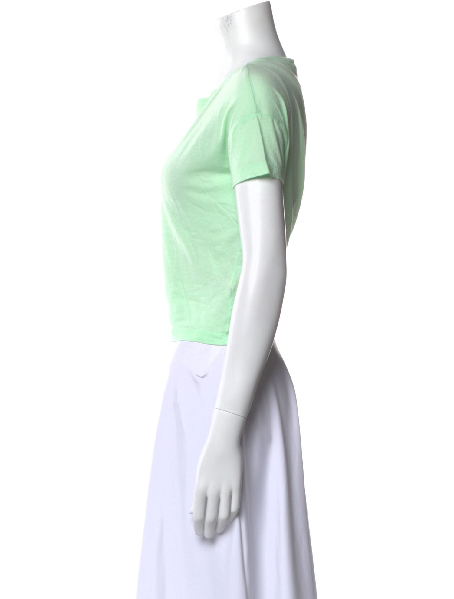 T by Alexander Wang Bateau Neckline Short Sleeve T-Shirt