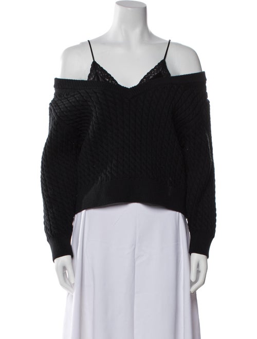 T by Alexander Wang Square Neckline Sweater