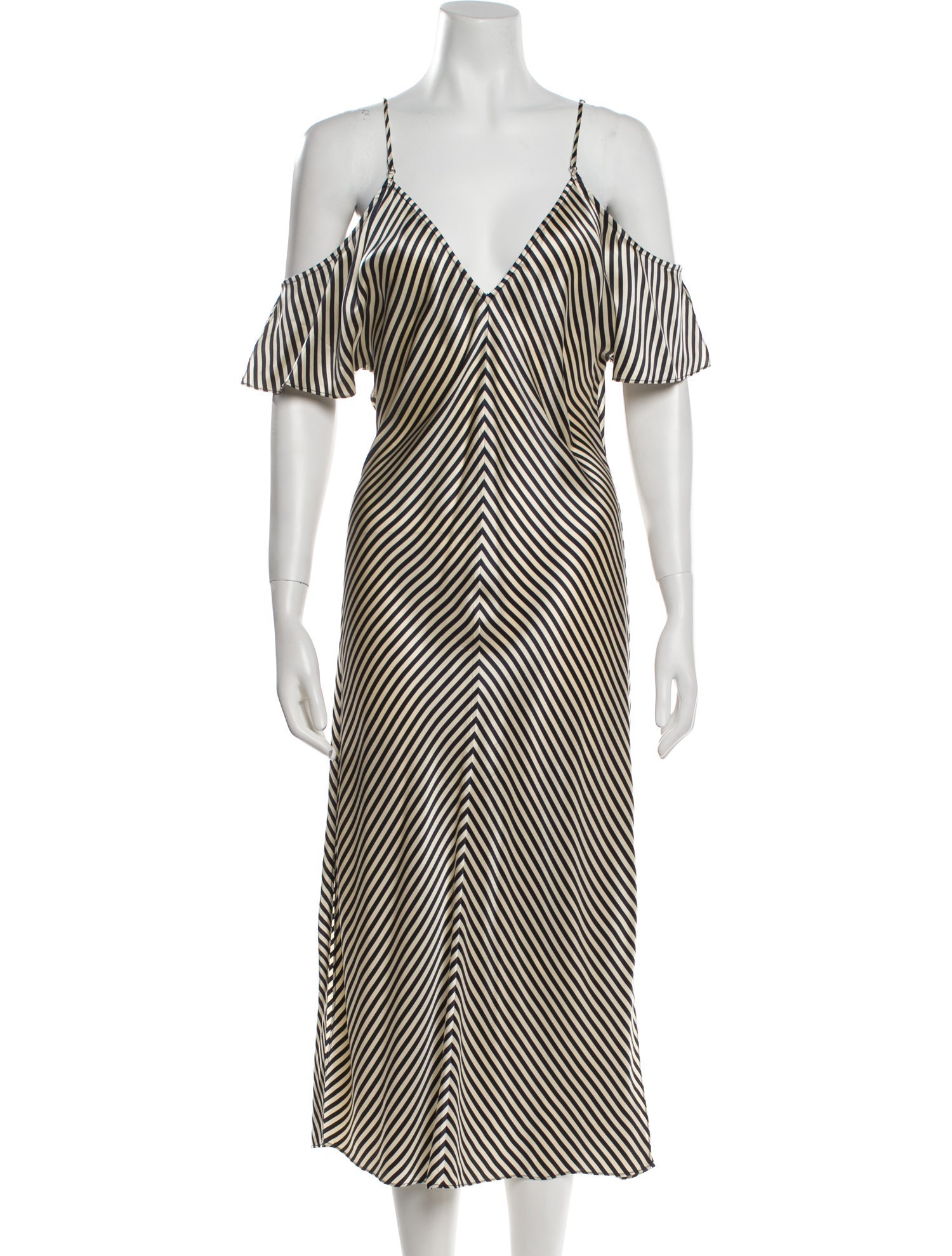 T by Alexander Wang Silk Midi Length Dress
