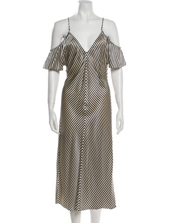 T by Alexander Wang Silk Midi Length Dress