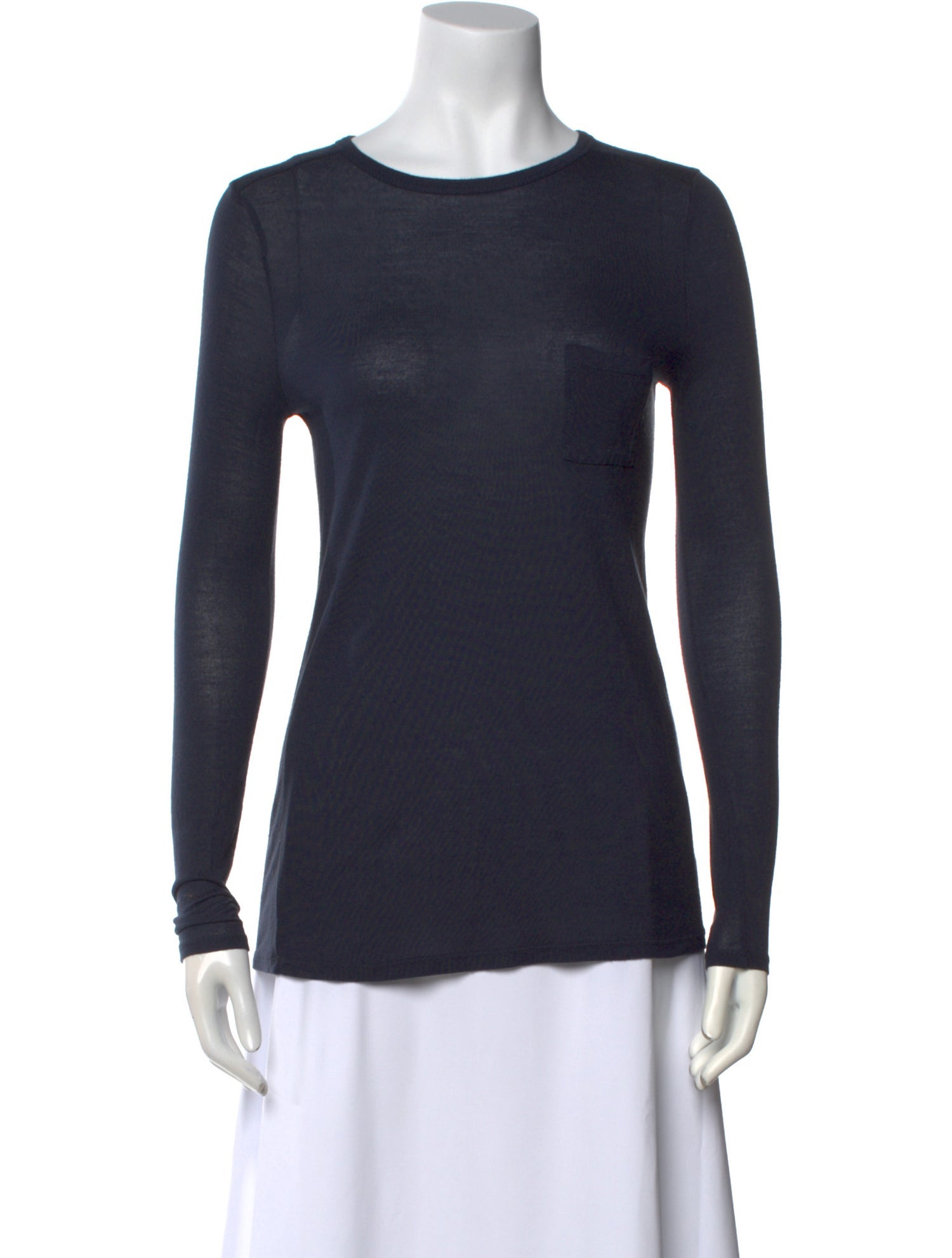T by Alexander Wang Bateau Neckline Long Sleeve T-Shirt