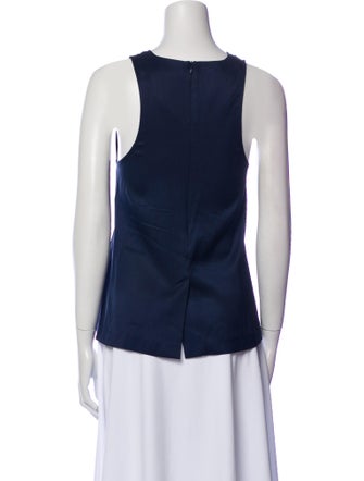 T by Alexander Wang Silk Crew Neck Top