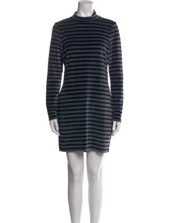 T by Alexander Wang Striped Mini Dress