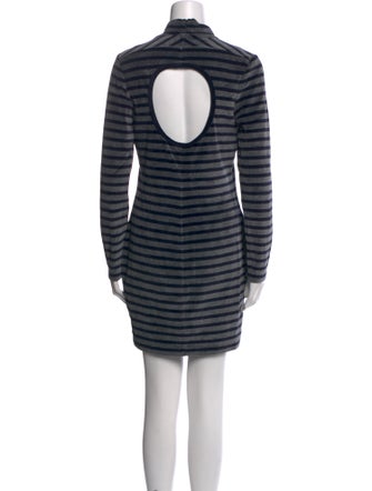 T by Alexander Wang Striped Mini Dress