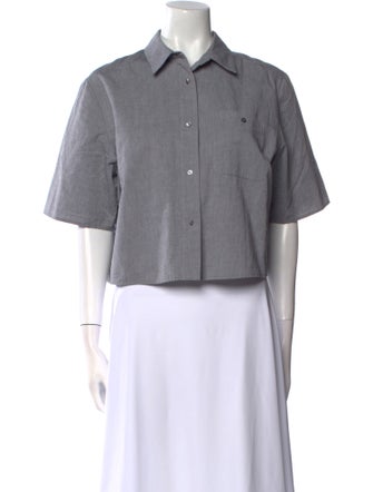 T by Alexander Wang Short Sleeve Button-Up Top
