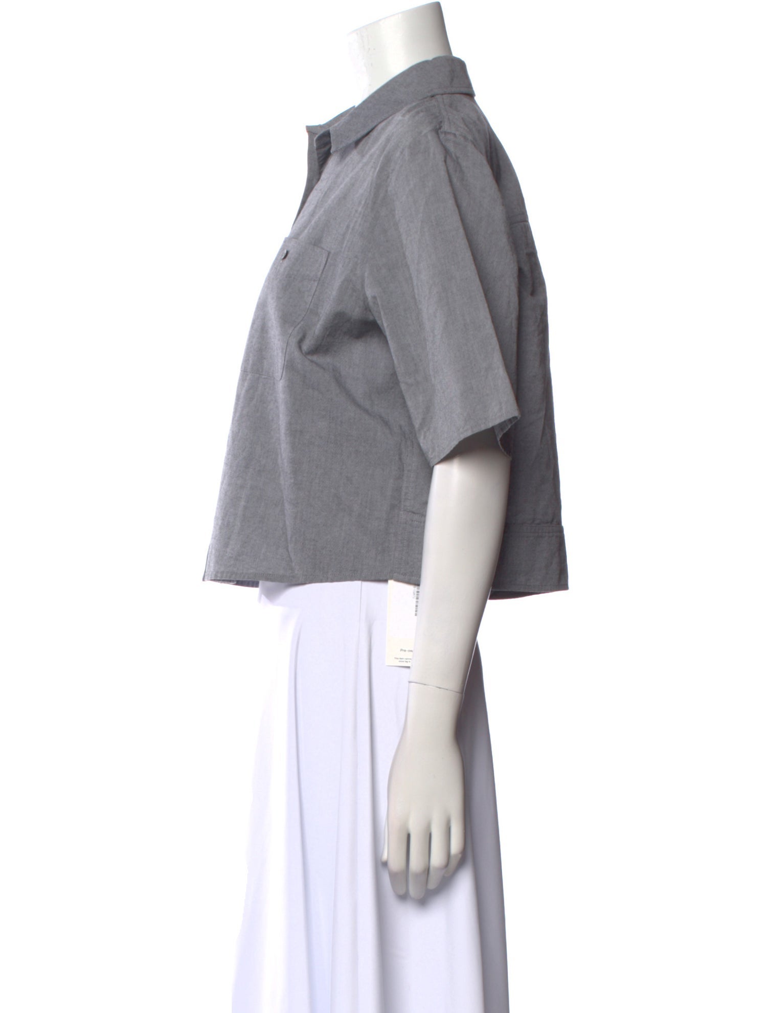 T by Alexander Wang Short Sleeve Button-Up Top