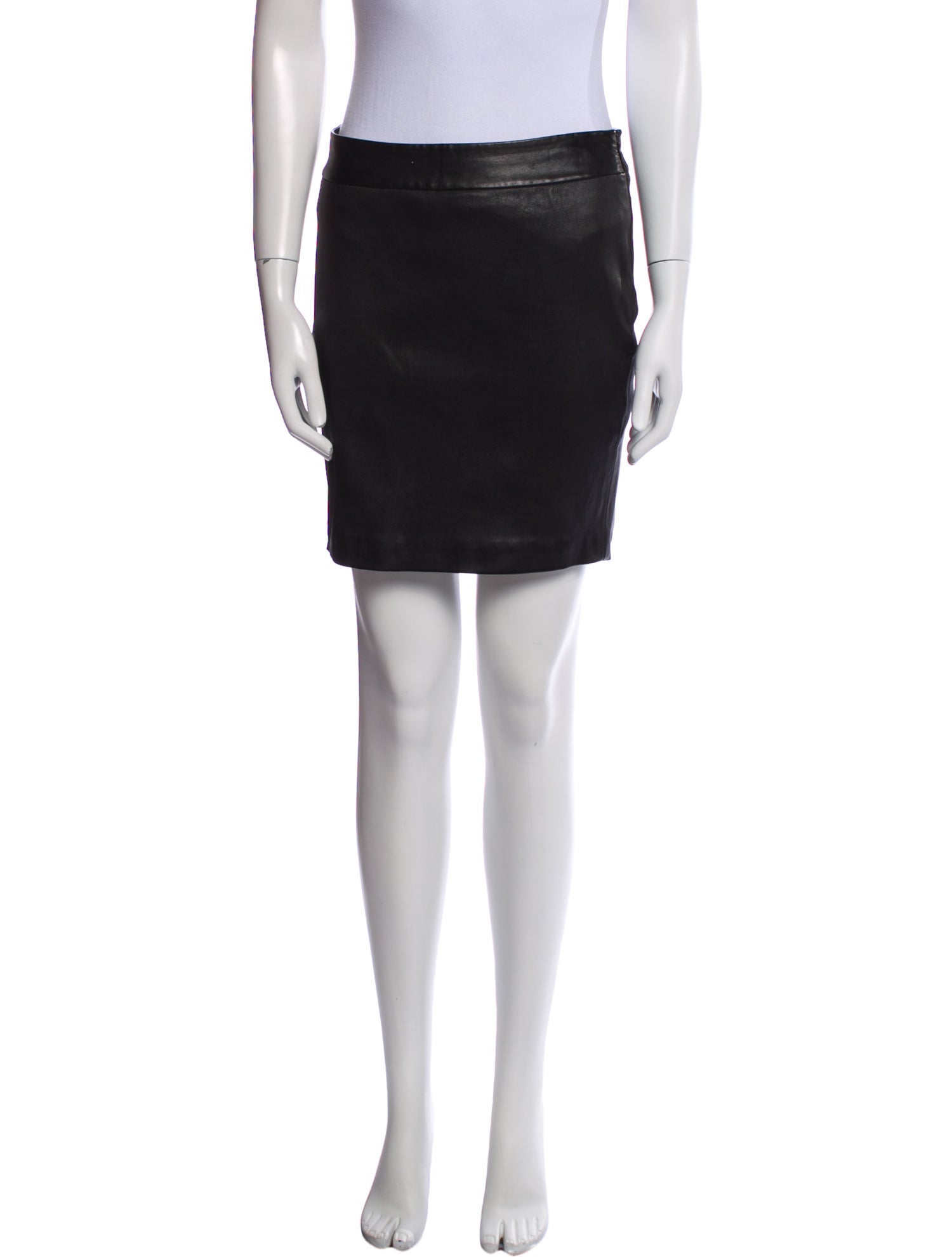 T by Alexander Wang Leather Mini Skirt