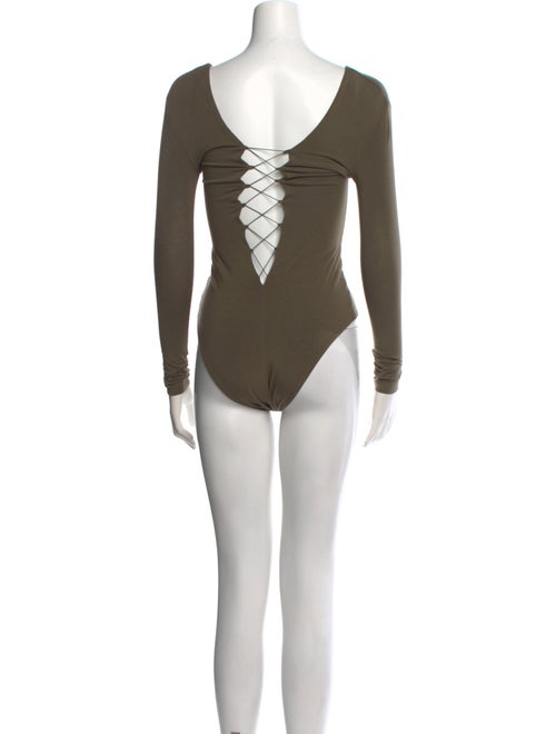 T by Alexander Wang V-Neck Long Sleeve Bodysuit